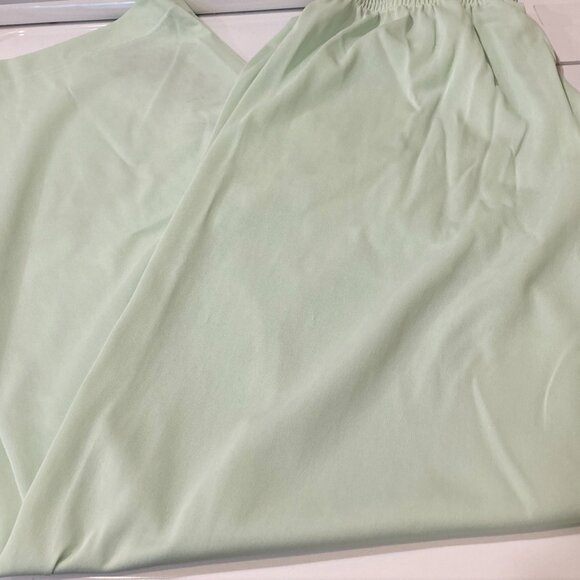 Vintage 1960s Women's Extra Large Pajama Set Lace Panel Raglan Sleeves Button Up - Picture 10 of 14